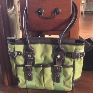 Franco Sarto Lime Green with brown accents